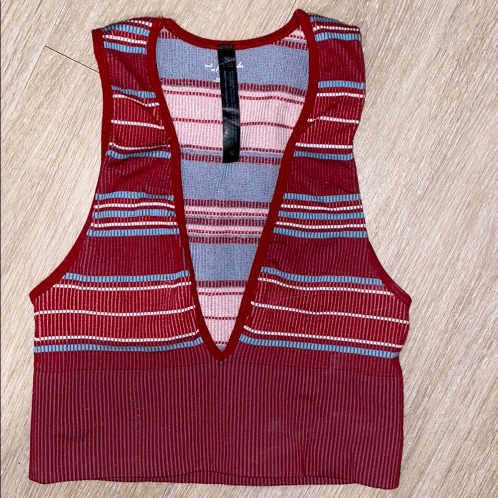 Deep V Neck Crop Top from Urban Outfitters